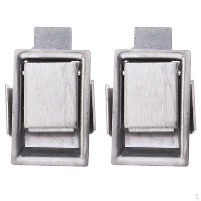 2X Paddle Stainless Steel Flush Lock Recessed Mounted Latch -Tool Box