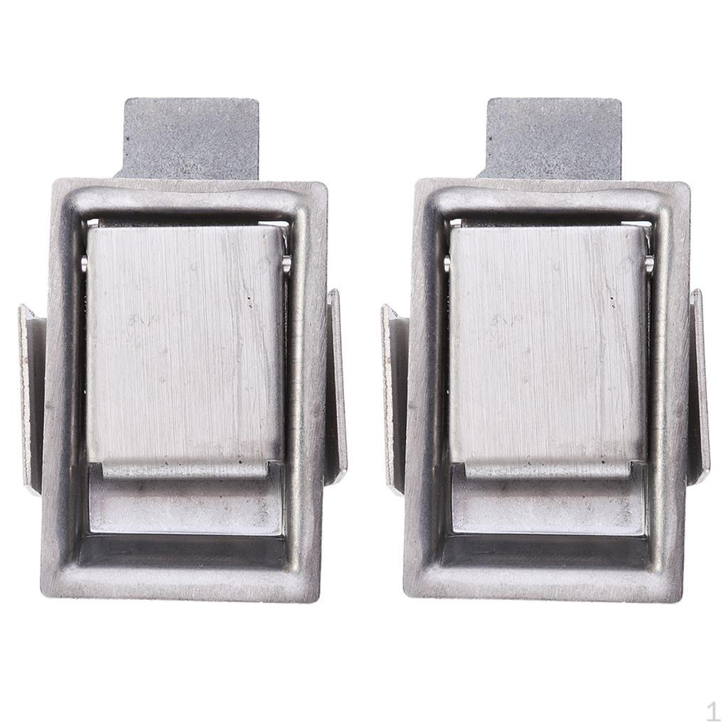 

2X Paddle Stainless Steel Flush Lock Recessed Mounted Latch -Tool Box