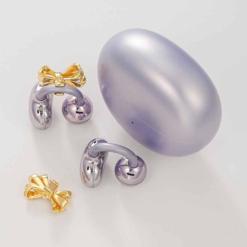 2Pcs Luxury Headphone Accessories Butterfly Zircon Anti-Loss Ear Clip For Wireless Earphones Jewelry