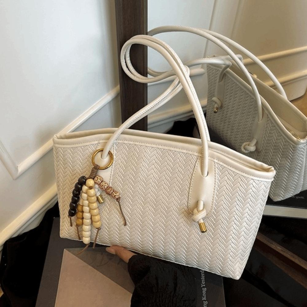 Modische Große Schultertasche Elegante Stilvolle Unterarmtasche Neue PU-Tragetasche Arbeit