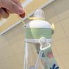 Tirtan Children's Cartoon Straw Cup - Portable Bounce Lid Plastic Water Bottle for Cute Students, Outdoor Sports, On-the-Go
