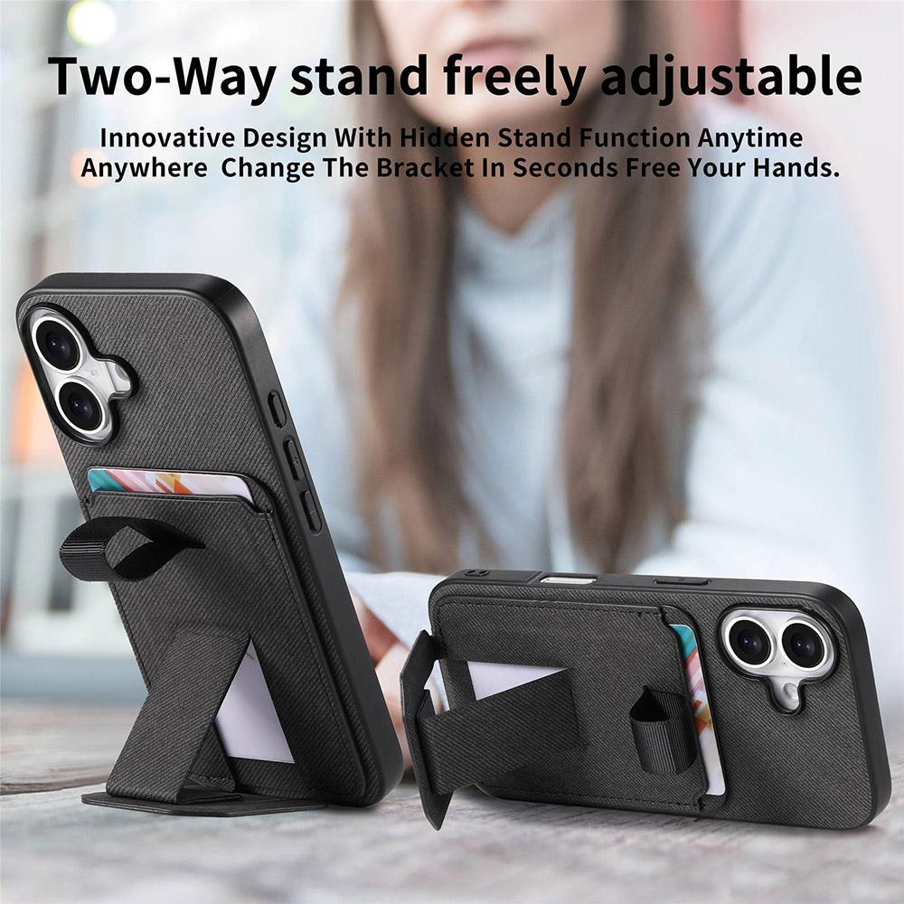 Non-Slip Grip Back Case For Google Pixel 9 10 Pro XL 9A Card Holder Hidden Stand Phone Cover Nothing CMF Phone 2 Pro Cases