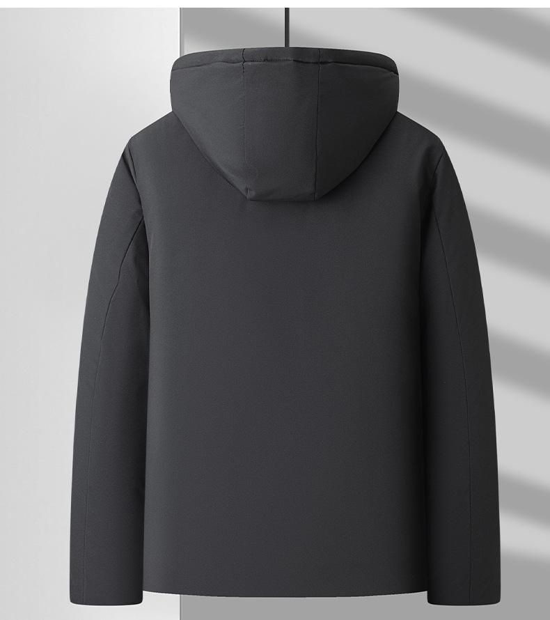 Men's Plus Velvet Thickened Winter Cotton Jacket - Warm, Windproof, Stylish for Middle-aged & Elderly