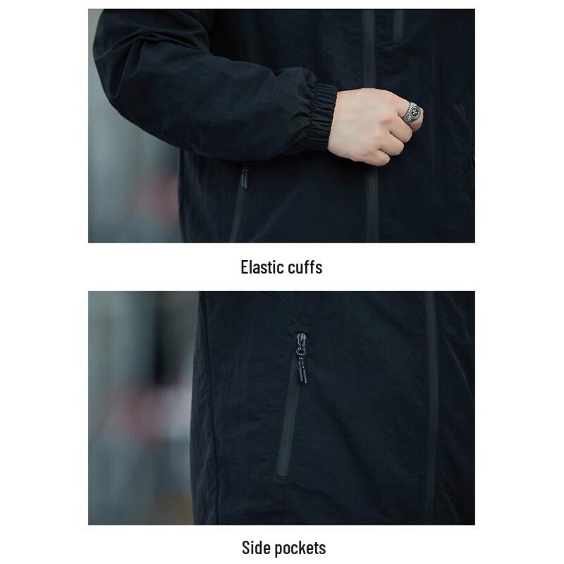 DELHUI Men's Business Casual Stand Collar Jacket