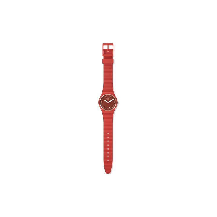 Swatch Orologio Unisex 34mm Rosso SO28R400 SO28R400