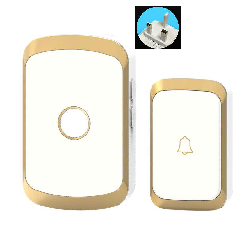 A20 Wireless Doorbell: UK Standard, Long-Range, AC Power, Electronic Music, One-to-One Caller for the Elderly