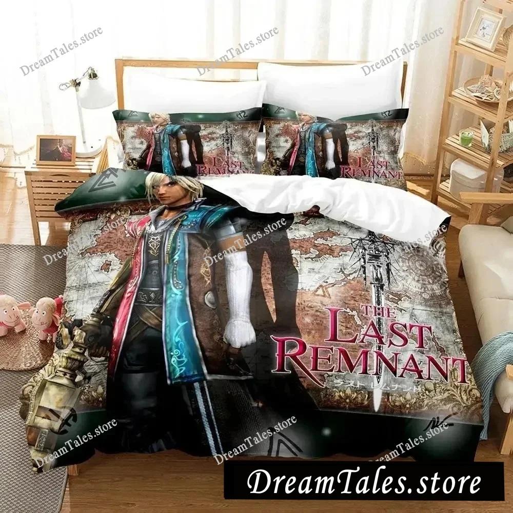 The Last Remnant Bedding Set Cartoon Anime Adult Kid Bedroom Duvetcover Sets 3D Kawaii Quarto Masculino Twin Set Luxury Gift