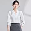 Women's Elegant V-Neck Long Sleeve Blouse
