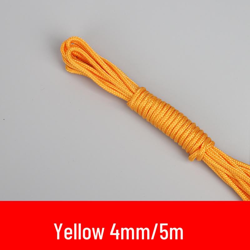 Нескользящая, износостойкая плетеная вручную нейлоновая бельевая веревка для сушки одежды и одеял – прочная уличная веревка