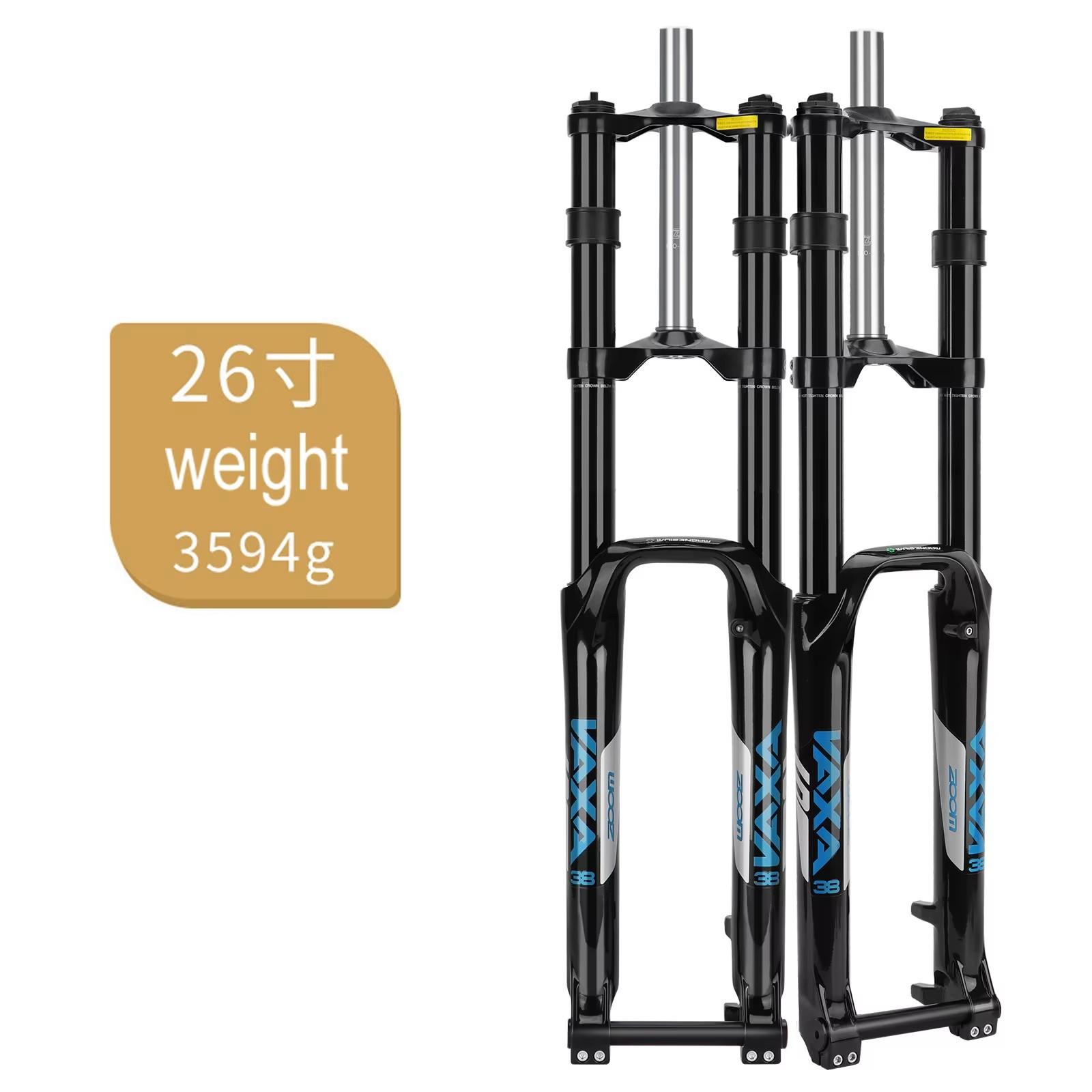 ZOOM 680DH Двухкоронная MTB Амортизационная Вилка Алюминиевый Сплав Регулируемая Downhill 26 /29 Ход 175-190мм 20 * 110мм 26in