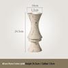 Haihong Yalin Wabi-Sabi Travertine Faux Flower Vase - Light Luxury Decorative Ornament for Living Room Entrance