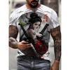 2026New Men's Cool Tattoo Girl Graphic T-Shirts Street Trend 3D Print Personality