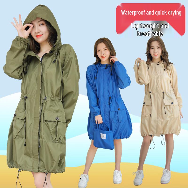 OEING Women's Fashion Windbreaker Raincoat