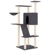 VidaXL Arbre à chat avec griffoirs en sisal gris foncé 143 cm 171731