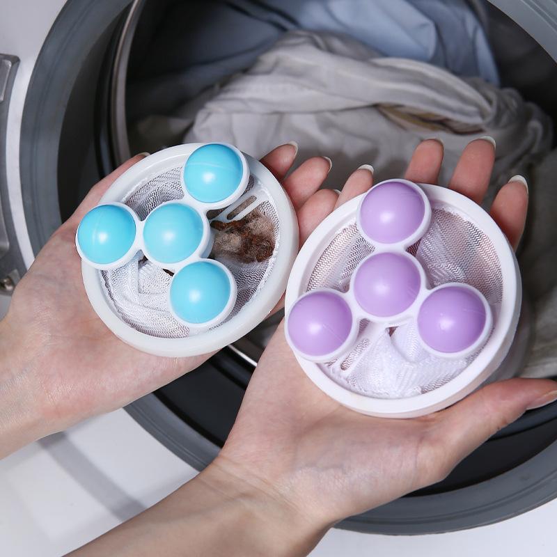 3Pcs/Set Washing Machine Filter Hair Lint Catcher Remove Dirt Laundry Ball Clothes Anti-Winding Cleaning Tool Household Products