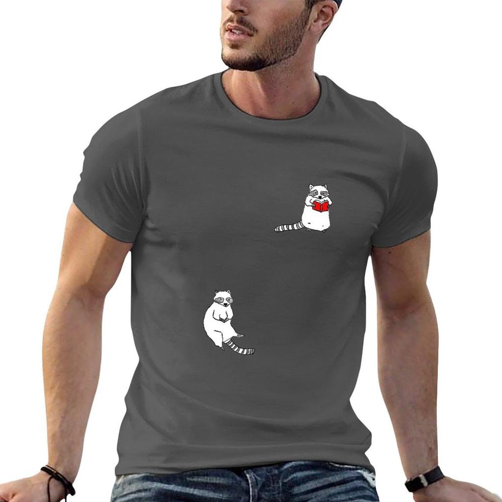 Two Raccoons Tshirt Basic Plain Tee For Spring And Summer