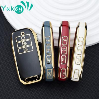 7 Buttons TPU Car Key Case Cover for Kia 2024 Sportage 2023 Niro Hybrid 2021 Sorento MQ4 2022 EV6 GT-Line K8 V6