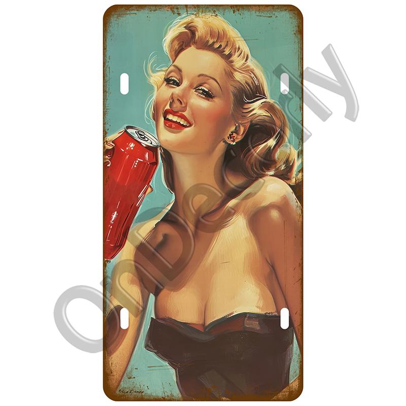 Vintage Metal Tin Sign Plaque For Beer Bar Pub Man Cave Wall Decor Art