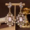 Middle Aged Vintage Palace Style Studded Earrings Heavy-duty Western With A High-end Temperament