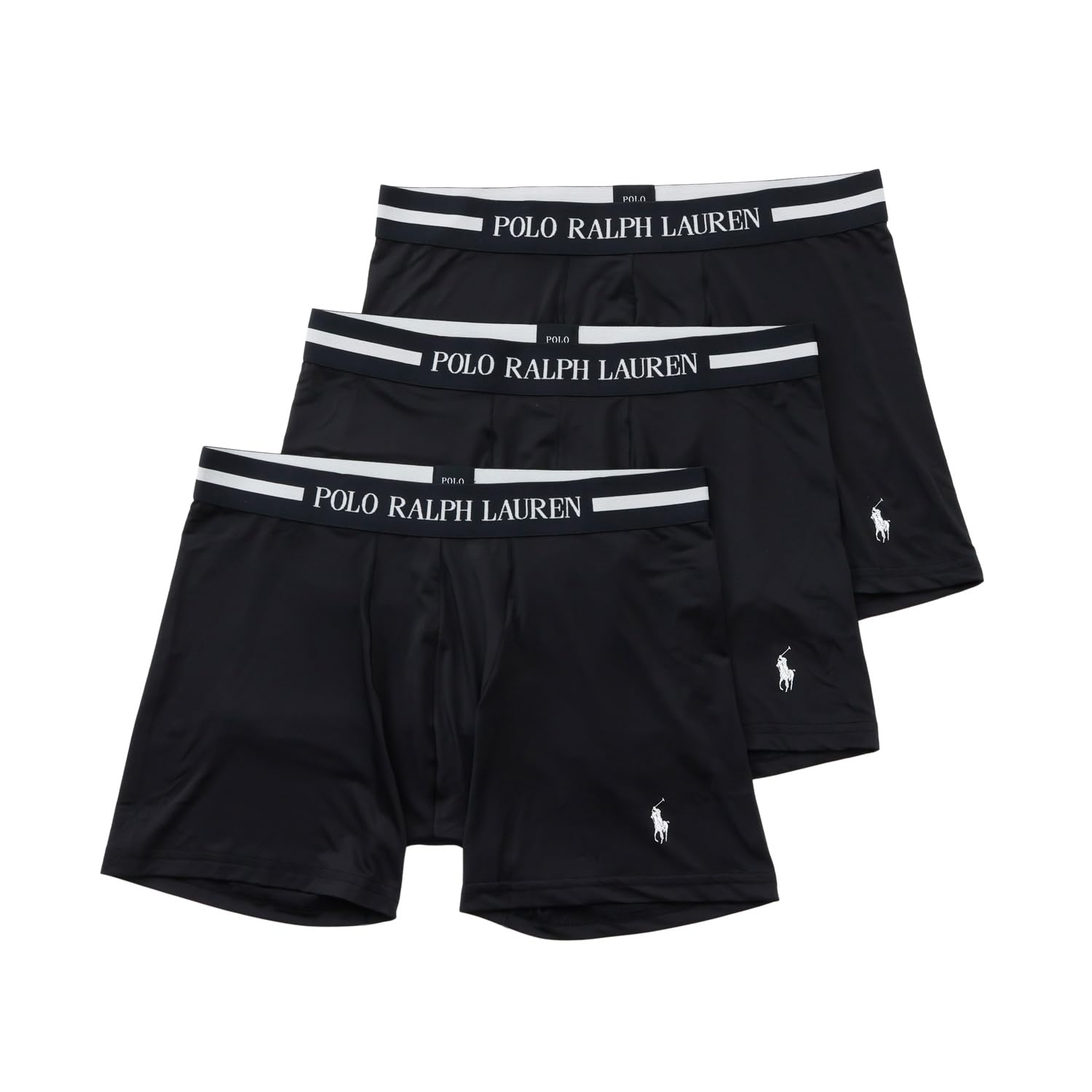 

Polo Ralph Lauren RM3-C502-997-M 3-Pack Boxer Briefs, Solid Color with One-Point Logo