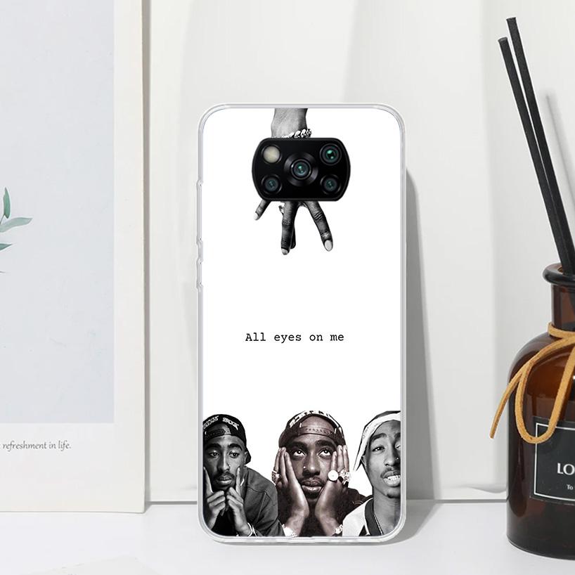 Rapper 2pac Singer Tupac Phone Case For Xiaomi Poco X7 X6 X5 M7 M8 Pro F7 Ultra Redmi 15C 15 13C 13 12C 12 10 10C 10A Art Fundas