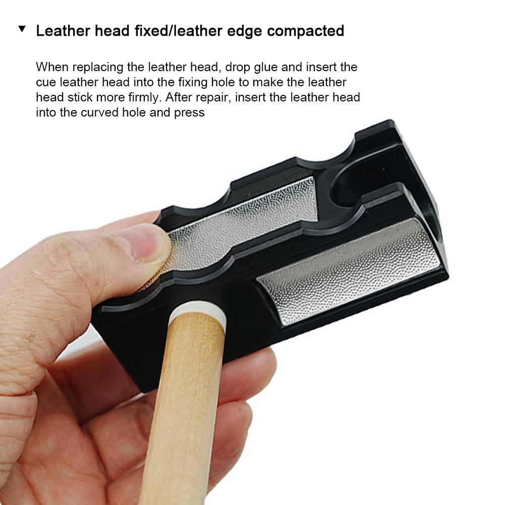 Multi-Functional Billiard Cue Tip Repair Device Cue Tip Polish Needling Gel Removal Tool Billiard Maintenance Repair Accessories