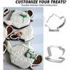 2Pack Tea Cup Cookie Cutter Stainless Steel Tea Pot And Tea Cup Biscuit Cookie Cutter Ideal for Tea Parties Weddings and Sandwi