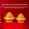 Style Resin Fortune Basin With Prosperity Coins For Office Or Home Decor Gift