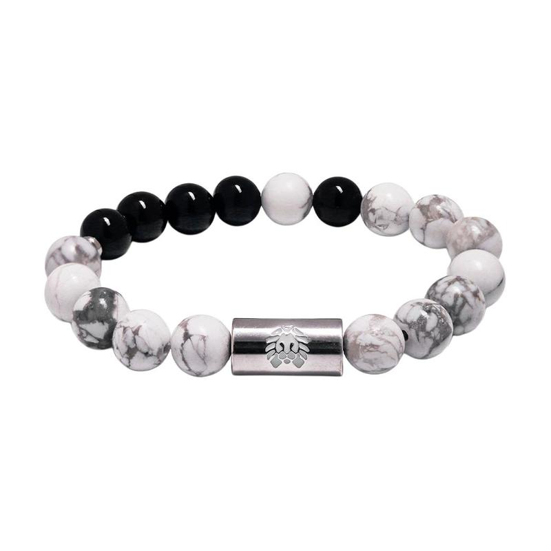 Rastaclat Little Lion Black and White Universe Universe Bead Chain Beads National Trend New Chinese Style Qiankun Undecided Girls Model RC2TBW00225 F