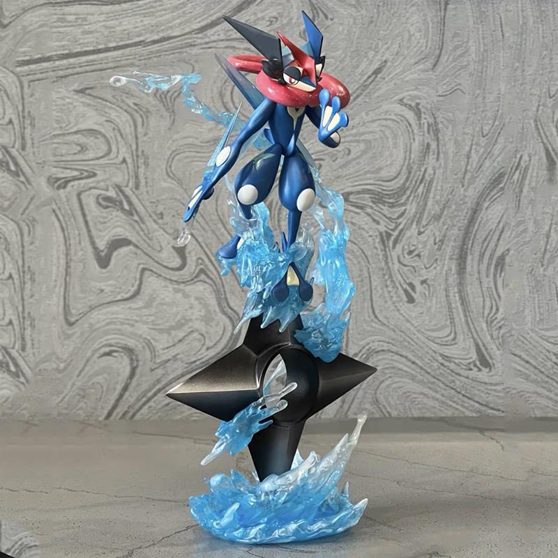 Figurină Anime Pokemon GK Greninja Shuriken de Apă Statuie Elf Animal de Companie Evoluat Ornament Păpușă Creativă Model Jucărie Cadou Crăciun Copii