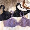 Women’s Ultrathin Lace Bras Breathable Push Up Brassiere Sexy French Romantic Beautiful Underwear Sweet Bow Trim Female Bras