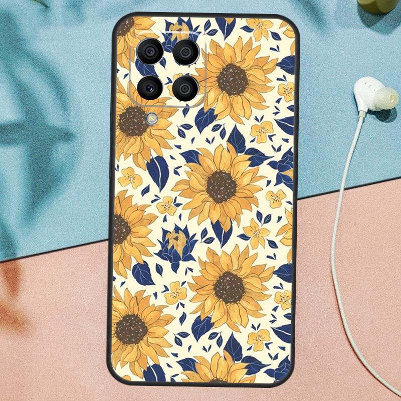 

Vintage Sunflowers Case For Samsung Galaxy M15 M35 M55 M56 M36 M16 M31 M21 M13 M33 M53 M12 M32 M52 M14 M34 M54 Samsung M52 5G