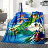 Peter Pan Adventure Flannel Blanket Super Soft Warm Cozy Blanket For Sofa Bed Office Travel Allseason Home Decor Gift