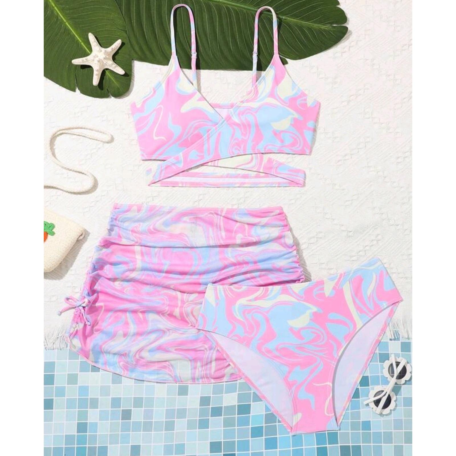 

Ladies Fashionable Swimwear - Strapless One-piece Swimsuit 140 розовый