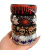 Europe American Style Halloween Acrylic Bangle Pumpkin Skull Hand Ring  Girls