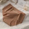 Large Size Women's Maillard Ice Silk Underwear Panties Summer Girls Cotton Crotch Mid-waist High Elastic Womens Underwear Briefs Knickers