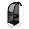 Large Capacity EVA Cosmetic Bag Waterproof Space Saving Toothbrush Toiletry Pouch Stand Up Zipper Closure
