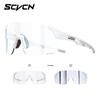 SCVCN Cycling Glasses, Anti-fog, Color-changing, Windproof Goggles, Outdoor Running, Mountaineering, Cycling Sports Goggles for Men