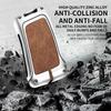 Leather Car Metal Key Case Cover For Lexus Es200 Rx300 Ls500H Nx26 Keyless Bag Protector Shell Keychain Auto Accessories