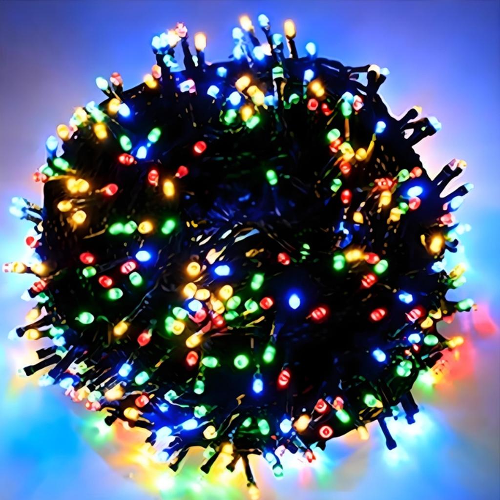 Outdoor Solar Lamp 100m-10m Christmas Dreamy Twinkle Fairy Lights String Garland 8 Modes Xmas Tree Garden Curtain Ambinet Decor