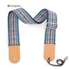 Ethnic Style Embroidered Guitar Crossbody Shoulder Strap for Acoustic and Electric Guitars.