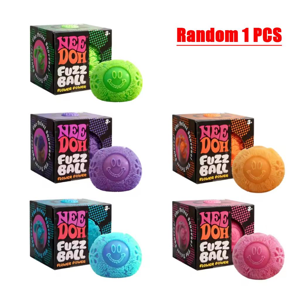 

Schylling Fuzz Ball Squeeze Toy, Super Soft Stress Relief Squishy Ball,TPR Non-Toxic Anxiety Relief Fidget Toy for Kids Adults
