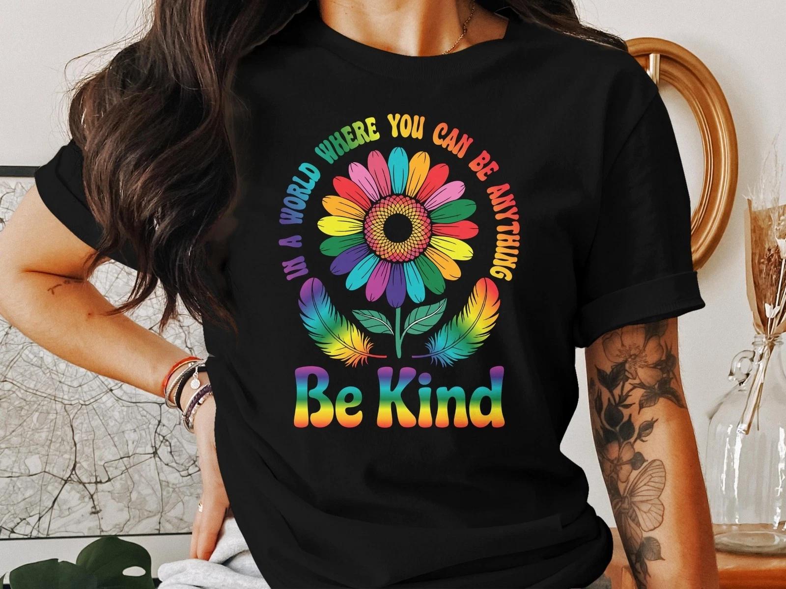 Be Kind T-Shirt – Inspirational Positive Message Tee for Mental Health & Kindnes 2XL