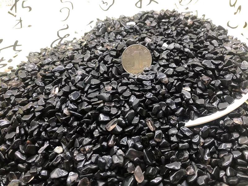 Black Obsidian Gravel for Aquariums, Flower Pots, and Bonsai Decoration