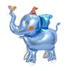 1 Pack of Blue Wheeled Elephant Foil Balloons, Suitable for Animal-Themed Birthday Parties, Birthday Parties, Jungle Animal-Themed Parties,