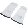 Pair Welding Glove Full Palm Wearproof Heat Resistant Hand Protector Cow Leather Gray for Carrying
