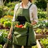 Gardening Apron Quick Release Pockets Outdoor Harvest Apron for Gardeners Farmers Women Men Greenhouse Orchard Farm Backyard