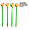 2Pcs Sunflower Gel Pen with Soft Silicone Grip Cute Smile Face