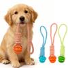 Dog Toy Interactive Tug-of-war Rope, Durable and Chew-resistant, for Labrador, Border Collie, Golden Retriever, French Bulldog, with Knot and Treat