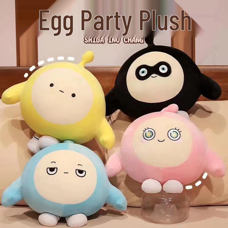 

Eggy Party Plush Doll: Stuffed Toy & Sleeping Pillow for Girls Birthday Gift 35 cm